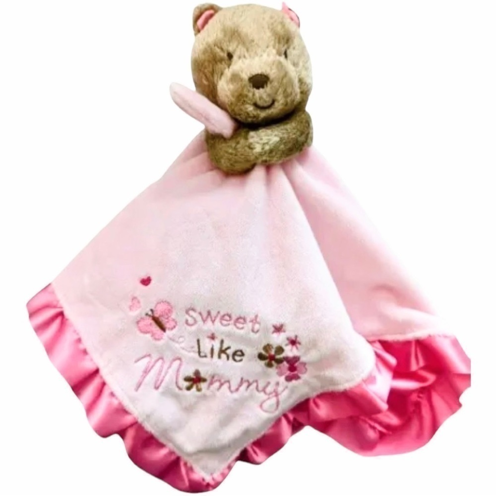 Baby Starters Sweet Like Mommy Lovey Bear Plush Cuddle Buddy Toy Satin Back 16”